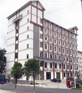 巴马国际养生旅游学校实训大楼建成交工