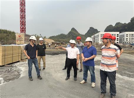 韦克雪到广东公司项目调研指导工作